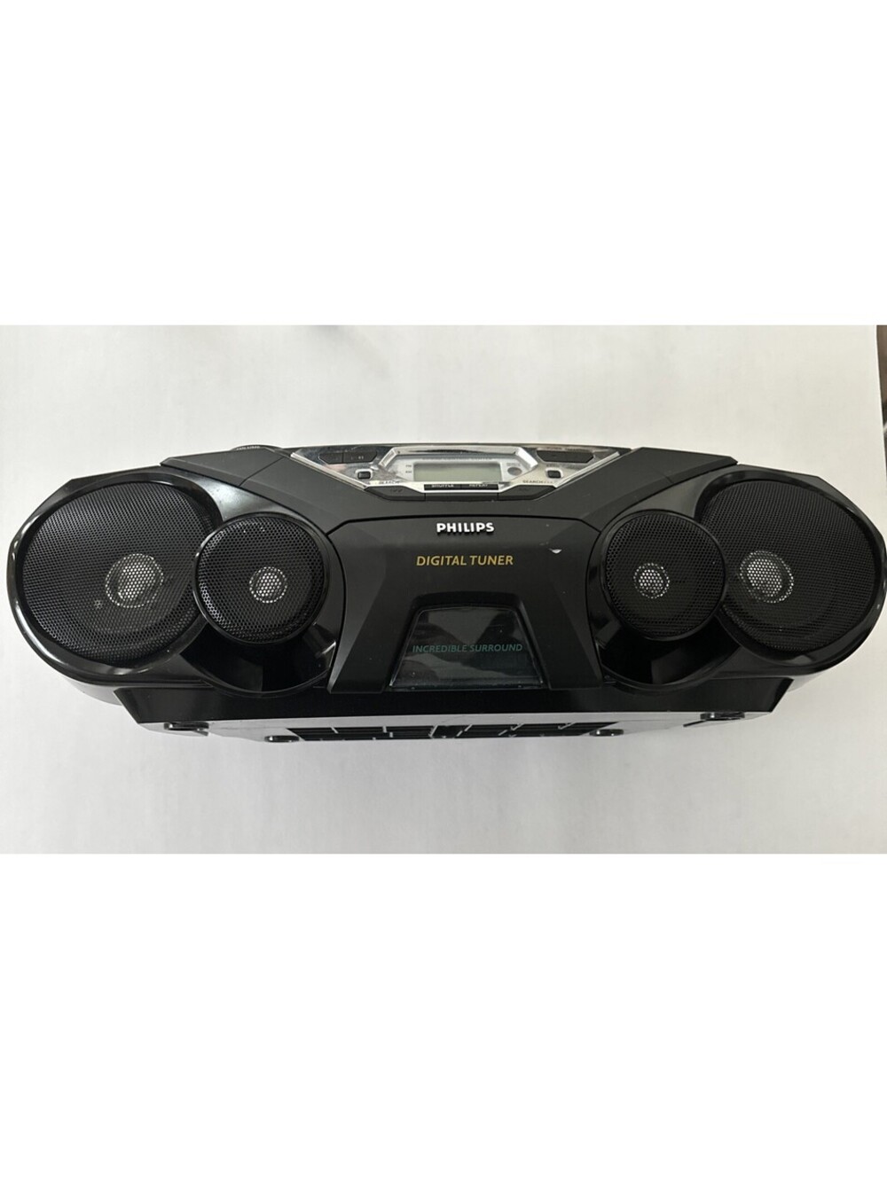 Philips AZ1574 CD Cassette AM/FM Radio Portable Boombox Tested Working